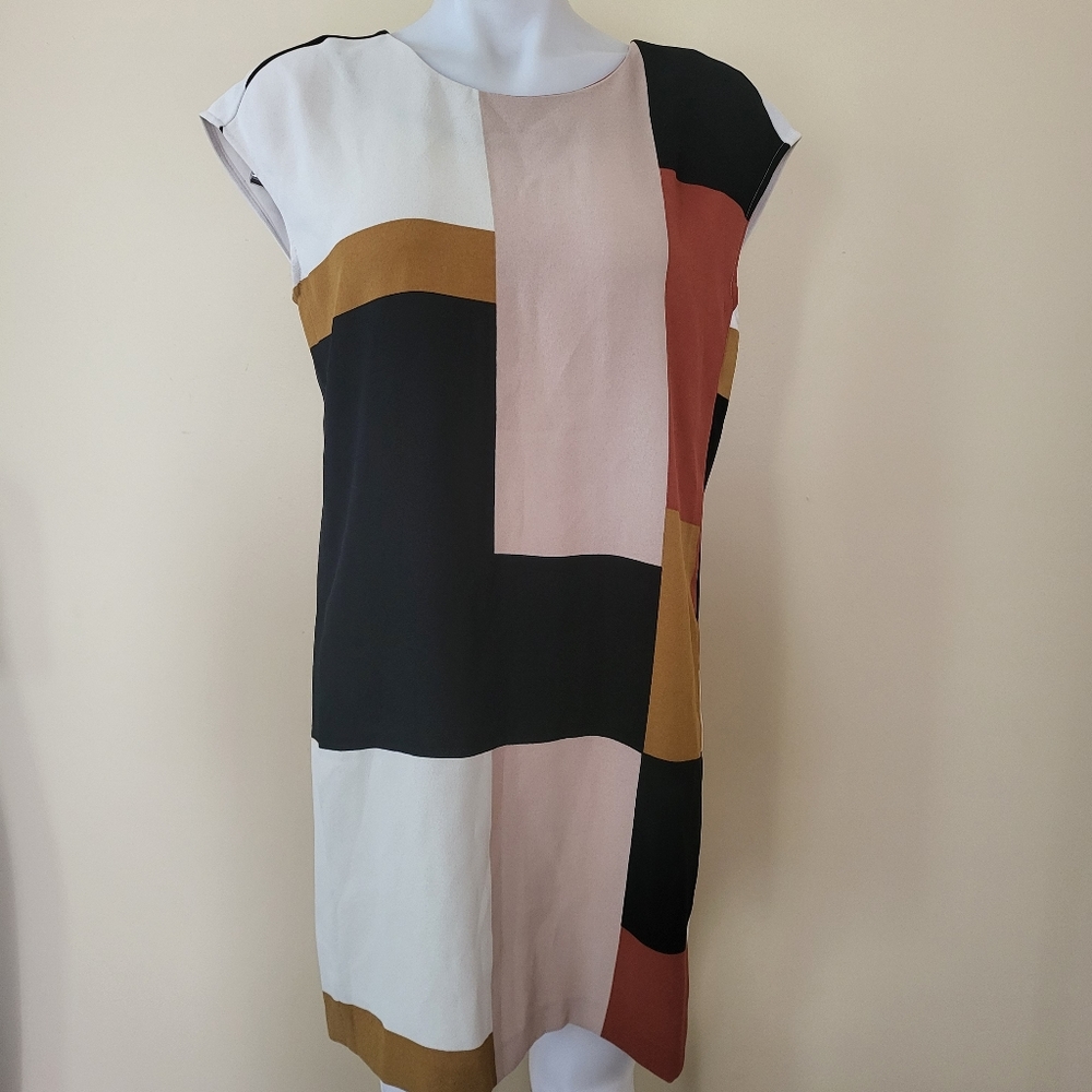 New Ann Taylor Loft collorblock shift dress